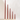 Dark Red burgundy Long taper candles in varying heights, 25cm, 25cm, 46cm, 60cm, 76cm each in a shiny gold holder