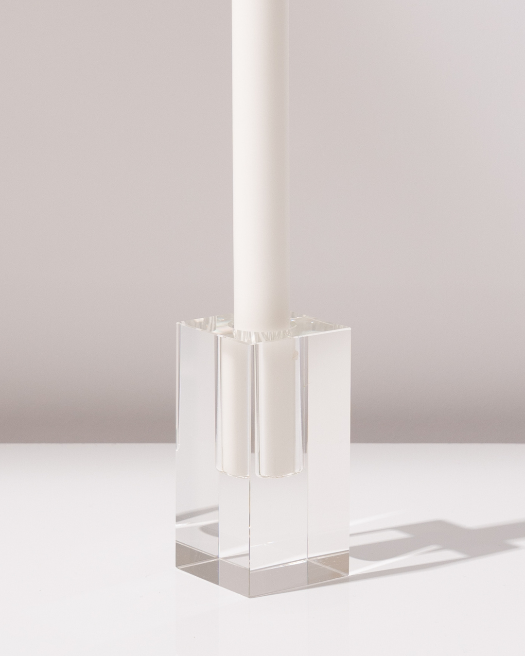 Crystal Glass Candle Holder | SQUARE