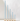 Five Hall of Flame Sky Blue Long Cathedral Candles, each a different height and known for their long burn time, are displayed in gold holders.