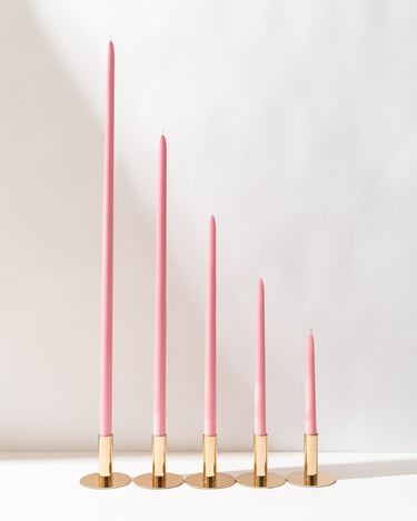 Petal Pink Taper Candles