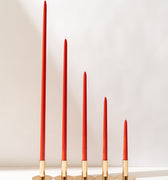 POPPY RED | XXL Taper Candles