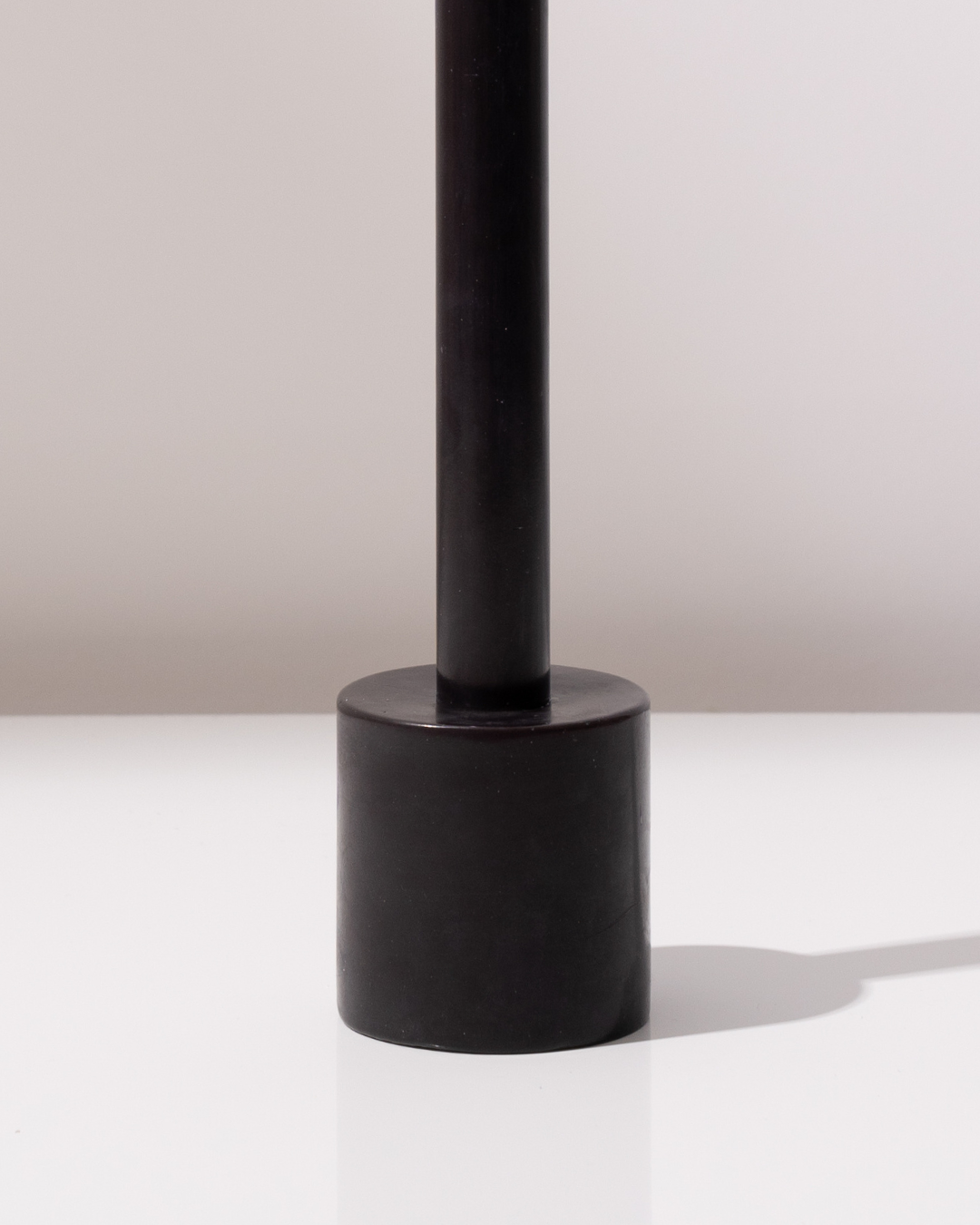 Black Wax Candle Holder