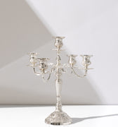 5-arm Antique Silver Candelabra