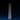 Two white SAMPLE SALE | LED Candles by Hall of Flame stand side by side on a blue surface against a dark background, casting long shadows behind them.