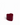 The Hall of Flame Heart-shaped Pillar candle, featuring a single wick and a red design, is displayed on a white background.