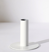 WHITE | PLATED CANDLE HOLDER