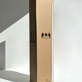 Extra-long White candle beside a wholesale tall box – ideal for weddings or bulk buy candles in Australia.
