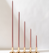 dusty rose taper candles