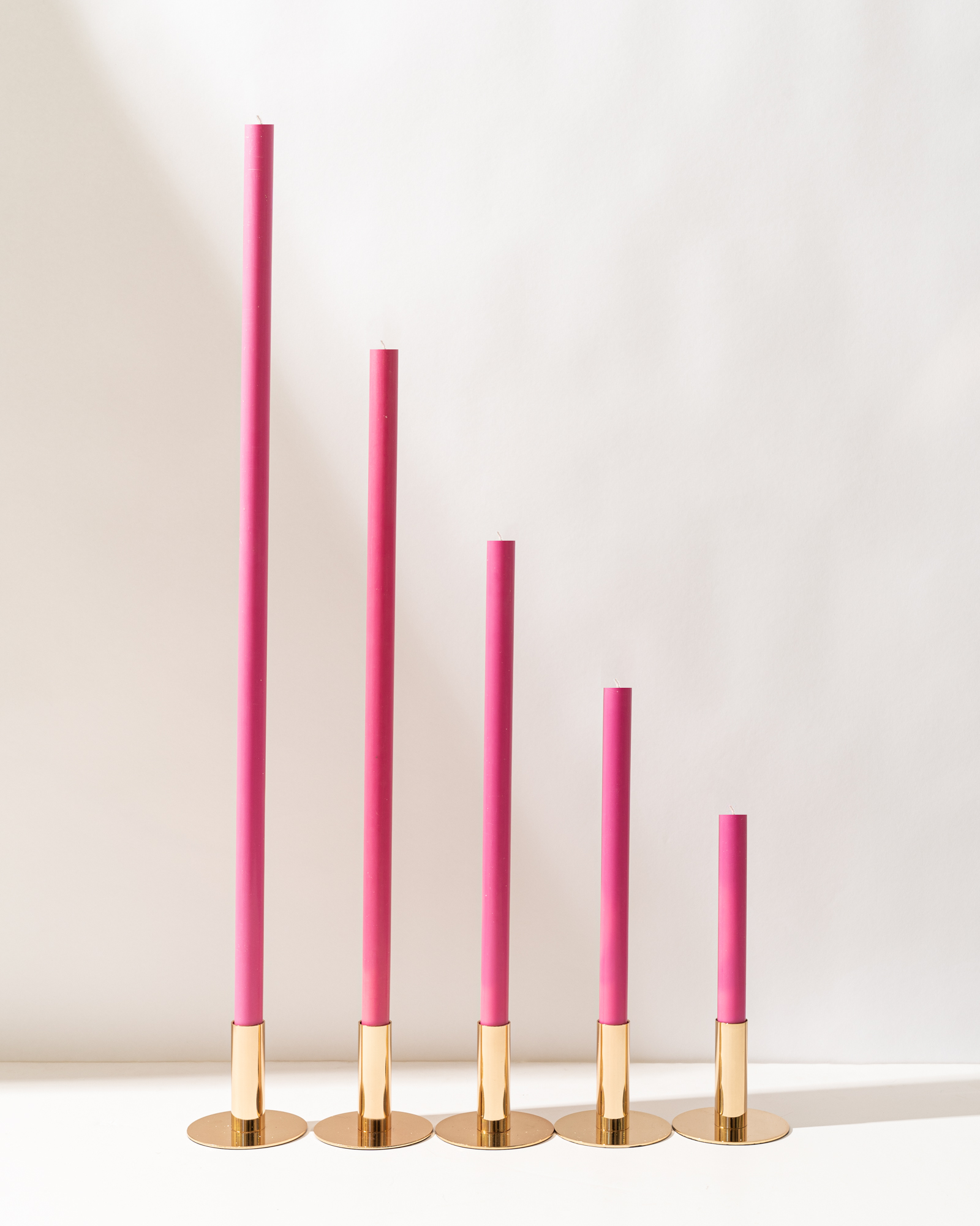 Hot Pink Cathedral Candles