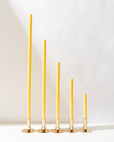 Lemon Yellow Cathedral Candles