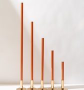 Terracotta Orange Cathedral Candles