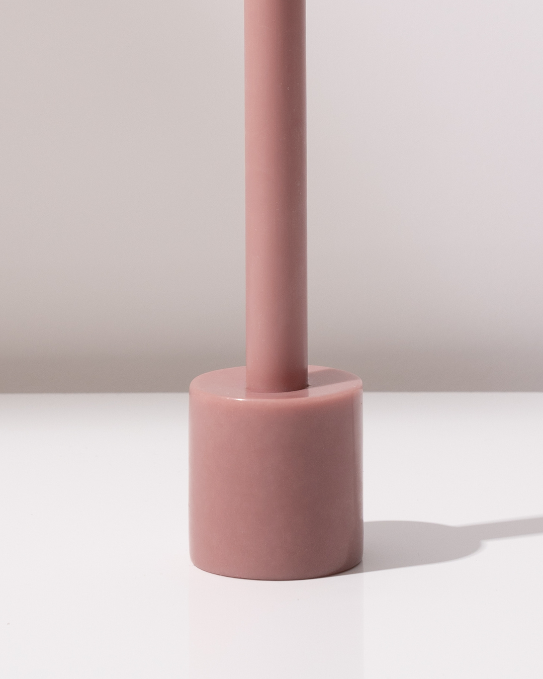 Dusty Rose Wax Candle Holder